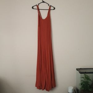 Free People Burnt Orange Maxi Dress